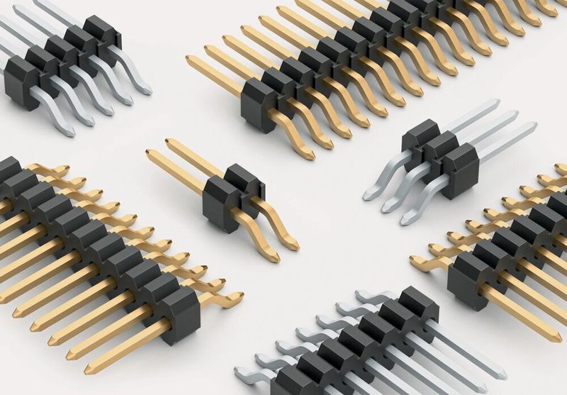 Bild 1: Stiftleisten in SMD-Ausführung. (Fischer Elektronik GmbH & Co. KG)