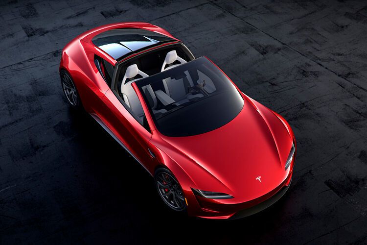 Wie bei einem Targa lässt sich das Dachmittelteil herausnehmen. (Tesla)