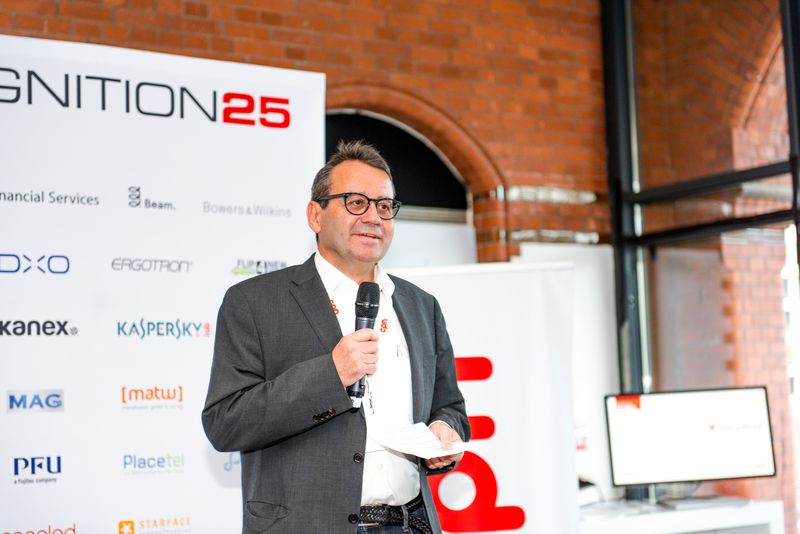 CPN-Geschäftsführer Reinhold Gatzka eröffnete die iGNITION 25 und blickte auf 24 erfolgreiche Messen zurück. (Nic Fey)