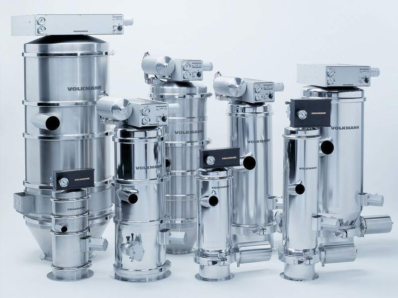 Aufgrund des Vakuums werden die Schüttgüter in Vakuumförderern besonders schonend und entmischungsarm befördert.  (Bild: Volkmann)