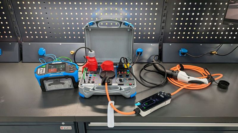 Ohne entsprechende Ausbildung darf man mit der Ladekabelprüfung nicht loslegen. Und es braucht die nötigen Herstellervorgaben – auch die fehlen noch in vielen Fällen. (Bild: Rosenow – VCG)