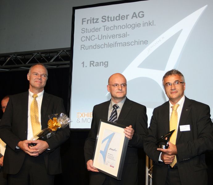Studer a gagné de ProdexAward d'or de Prodex 2012. (Image: Studer)