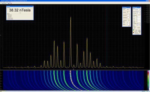 Aufwärmphase eines Schaltnetzteils und die quadratische Summierung der 10 automatisch ermittelten Marker (Archiv: Vogel Business Media)