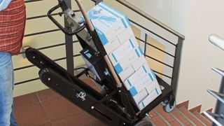 Der Treppensteiger Gobi steigt mit einer Akkuladung bis zu 2.000 Treppenstufen hoch. (Karl H. Bartels)