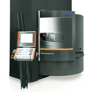 Mit der Mikron Mill S Graphite und der neuen HVC140-Spindel von Step-Tec mit 42 000 U/min können Graphitformhersteller eine breite Palette von Materialien bearbeiten und über die schnelle Trocken- und Nassgraphitbearbeitung hinaus eine langfristige Präzision realisieren.