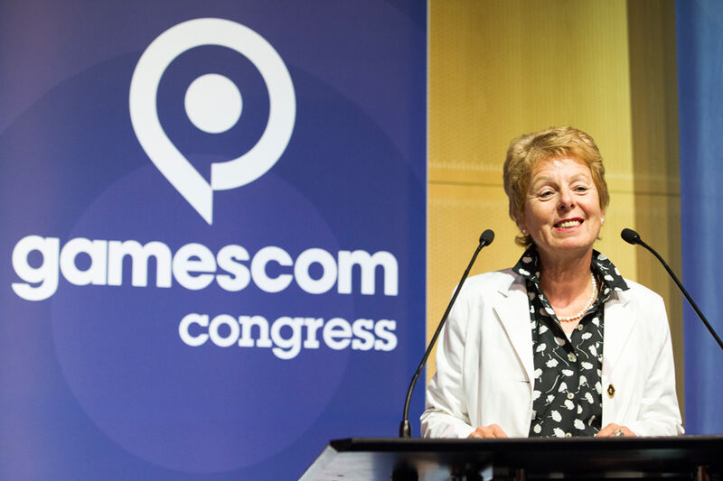 Eröffnung des Gamescom Congress 2014 mit Dr. Angelica Schwall-Düren (Ministerin für Bundesangelegenheiten, Europa und Medien des Landes NRW) (Koelnmesse GmbH)