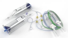 Die Füllschlauchsysteme sind mit einem Drop-Stop-Ventil ausgestattet, sämtliche Konnektoren sind desinfektionsmittelbeständig. (Bild: Medtron)