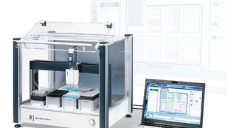 Das automatische Pipettiersystem Liquid-Handling-Station (Brand)
