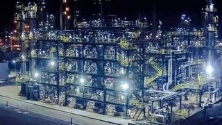 The new polyfuel unit at the Petrobrazi refinery.  (OMV Petrom)