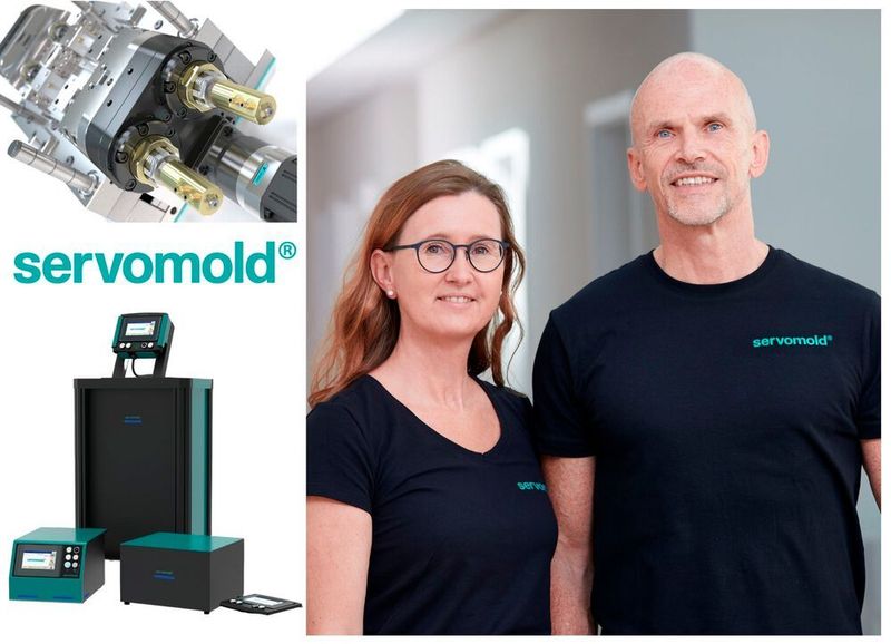With the change of name to Servomold, Managing Directors Bianca and Thomas Meister  underline their company's focus on the development and manufacture of servo-electric systems for the realisation of linear and rotary movements in injection mould tools. (Servomold)