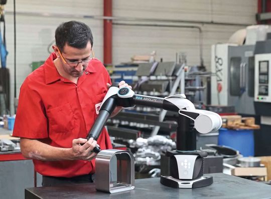 La précision du Absolute Arm Compact est en moyenne de 8% supérieure à celle des modèles précédents.(Source :  Haxagon AB)