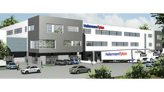 Mit der Werkserweiterung vergrößert sich die Logistikfläche um 6.600 m² und die Bürofläche um 5.400 m². (Foto: HellermannTyton)