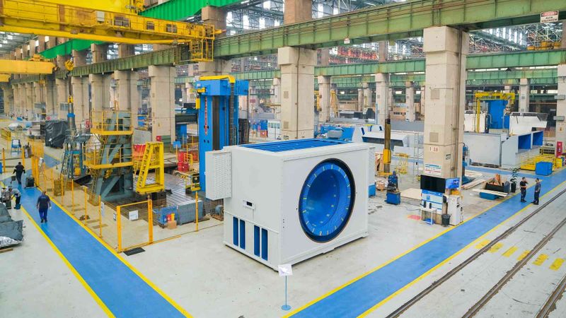 Fertigung der rotierenden Phasenschieber im Andritz-Werk in Araraquara (São Paulo).(Bild:  Andritz)