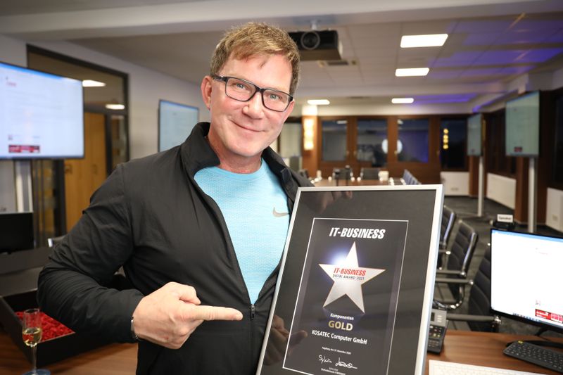 KOSATEC, Andreas Sander, holt GOLD in der Kategorie 