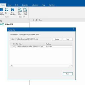 Exchange-Datenbanken mit Stellar Repair for Exchange auf Fehler scannen und reparieren.
