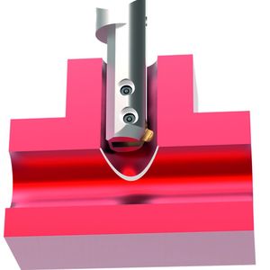 Innen liegende Bohrungskanten mit Toleranzen wie bei einer Rotorwelle können mit der X- Bores-Technologie von Heule zielführend entgratet werden.   (Bild:  Heule Werkzeug AG)