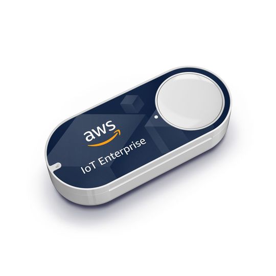 Der AWS-IoT-1-Click-Button basiert auf der Hardware der Dash Buttons und bietet schnellen Zugang zu verschiedenen Amazon Web Services. (Bild:  Amazon)