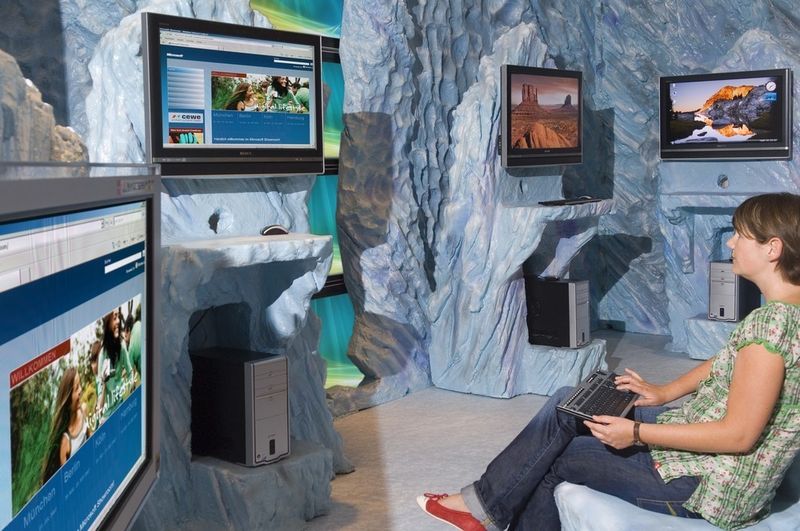 Rechner mit Windows Vista und Breitband-Internetzugang spielen im digitalen Leben nach Ansicht von Microsoft eine zentrale Rolle. (Archiv: Vogel Business Media)
