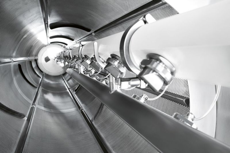 The Accelata CTC coater with an integrated cooling chamber supports continuous processing with large batch sizes (from 100/1,000 kg/h). (Source: IMA Group)