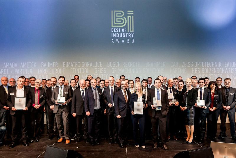 At a festive gala event on 18.02.2016 at the Vogel Convention Center in Würzburg, the trade magazine “MM MaschinenMarkt” honoured the best of industry. (Stefan Bausewein)