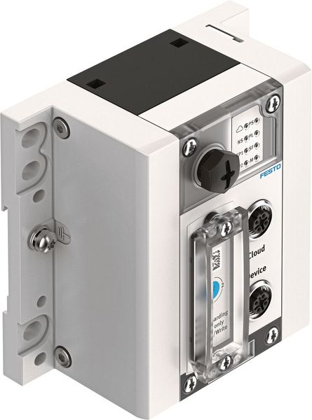 Kunden können mit dem Festo-­IoT-Gateway CPX-IOT als Hardware auf Feldebene ihre Maschinen und Anlagen überwachen lassen. Unterstützt wird die Feldebene mit der Software-Komponente Scrai-Field. (Bild: Festo SE & Co. KG)