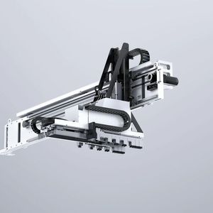 Zu den Besonderheiten der Trupunch 3000 gehört der Sortmaster Compact, der so klein ist, dass er außerhalb der Maschine kaum Platz beanspruche...