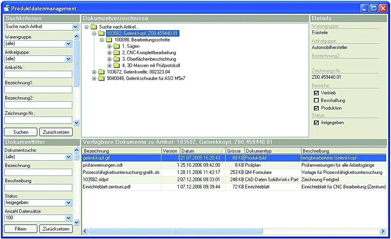 Das Dokumentenmanagementsystem bündelt Daten aus allen Unternehmensbereichen – unabhängig vom Standort. (Archiv: Vogel Business Media)