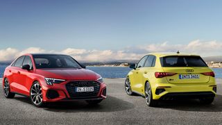 Audi schickt den neuen S3 ins Rennen. Hier die Sondermodelle mit 19-Zoll-Felgen und Sportsitzen. (Bild: Audi)