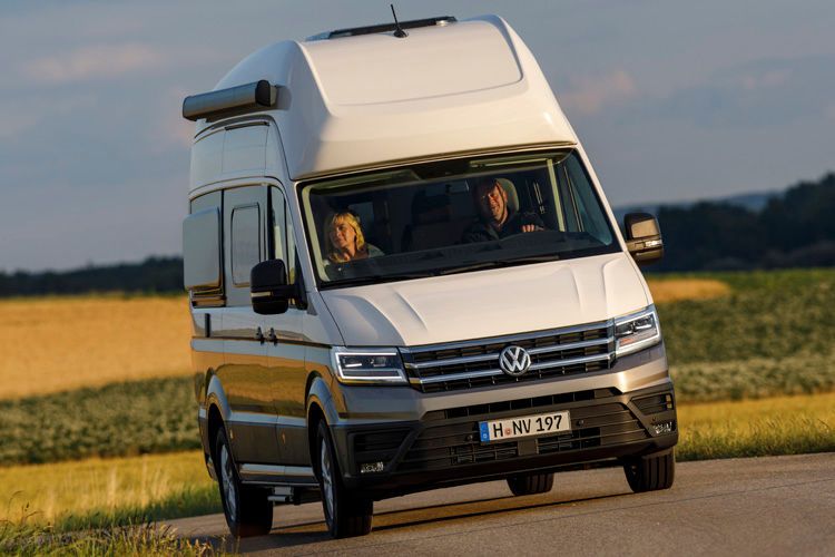 VW stellt den neuen Grand California auf Crafter-Basis auf dem Caravan Salon in Düsseldorf vor. (Bild: Volkswagen)