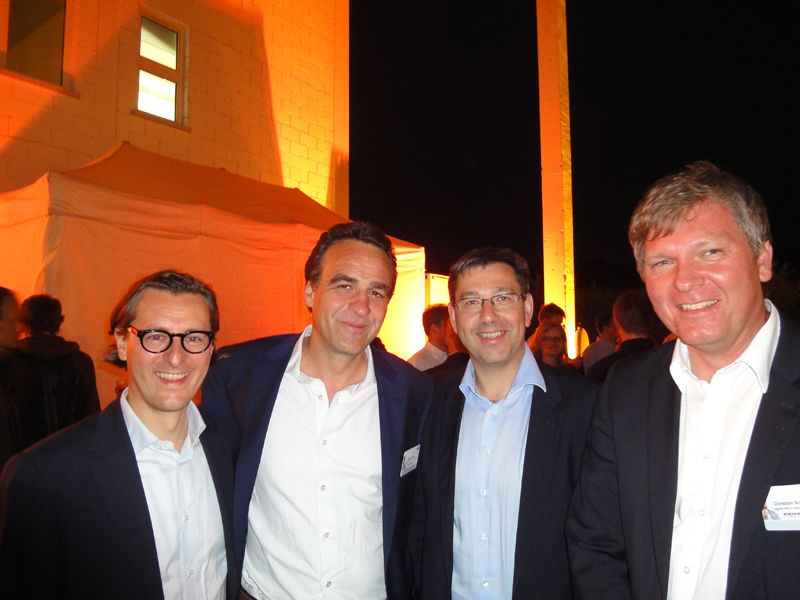 Eine gesellige Truppe: v.l. Alexander Maier, Marcus Adä, Robert Beck und Christian Schneider, Ingram Micro (Archiv: Vogel Business Media)