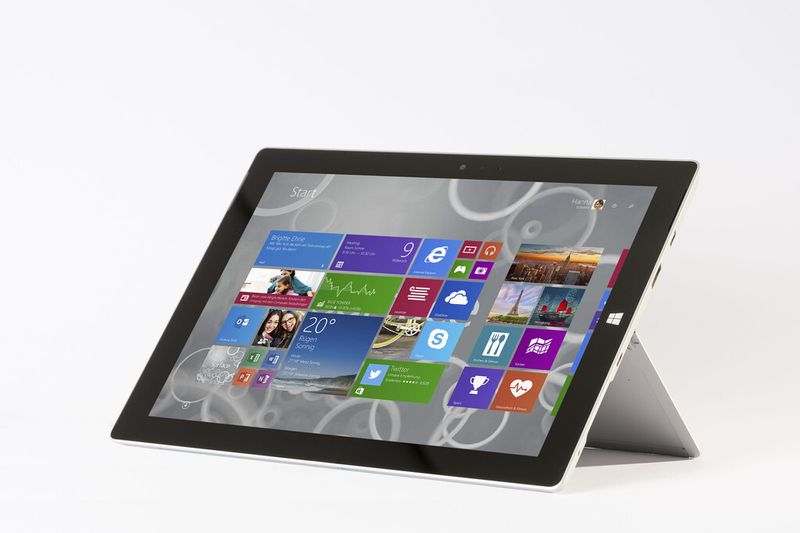 Das Display des Surface 3 liefert eine Auflösung von 1.920 x 1.280 Bildpunkten, also ein Seitenverhältnis von 3:2. (Bild: Microsoft)
