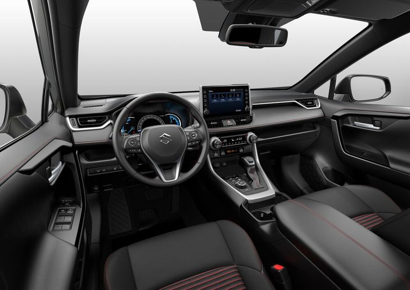 Das Interieur des Across entspricht weitgehend dem des Toyota RAV4. (Bild: Suzuki)