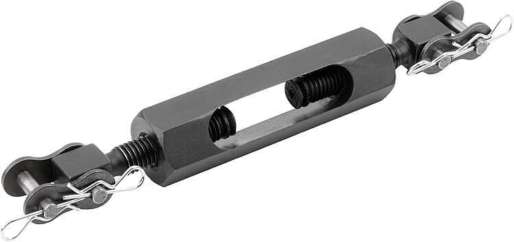 Ab einer Spannkettenlänge von 3 Metern empfiehlt Kipp den Einsatz von solchen Spannschlössern, die auch dann für eine optimale Vorspannung des Systems sorgen sollen. (Heinrich Kipp Werk)