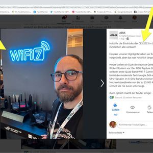 Der erste Schub an Wi-Fi-7-Routern wurde auf der CES in Las Vegas Anfang Januar 2023 vorgestellt. (Bild:  Asus)
