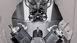 Detailansicht einer typischen Rundtischmaschine aus dem Hause Pfiffner, das mit dieser Technik 40 Jahre Erfahrung zu bieten hat.  (Bild: Pfiffner)