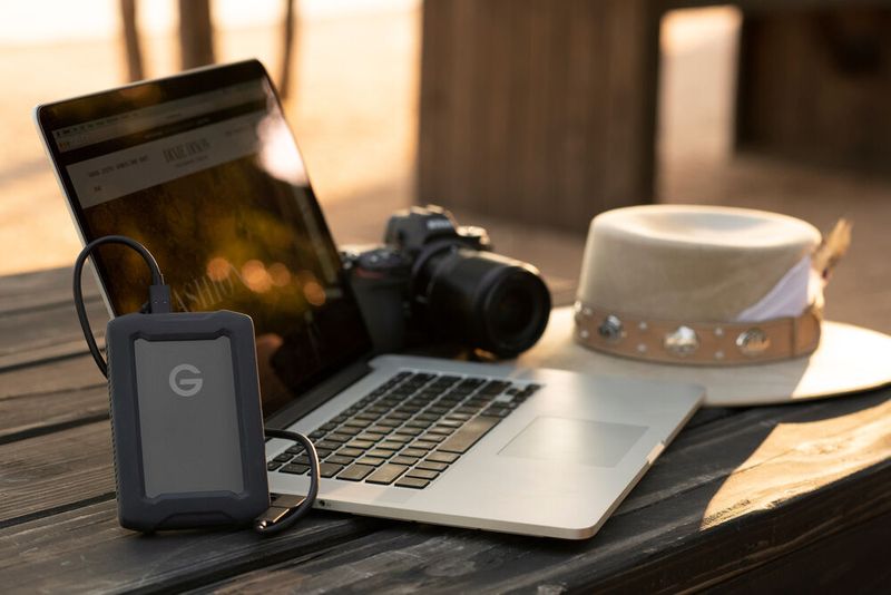 Mit G-Drive ArmorATD gehört auch eine robuste 6-TB-HDD zum Portfolio der neuen Western-Digital-Marke. (Bild: Westerrn Digital)