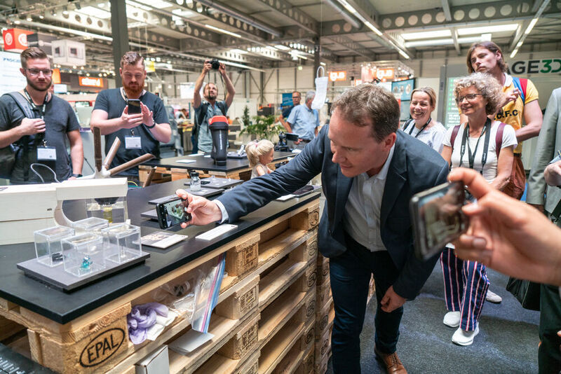 Nahezu 4.500 Besucher, 180 Aussteller sowie mehr als 100 Referenten waren es zur 16. Rapid Tech + Fab Con 3D. (Messe Erfurt/Christian Seeling)