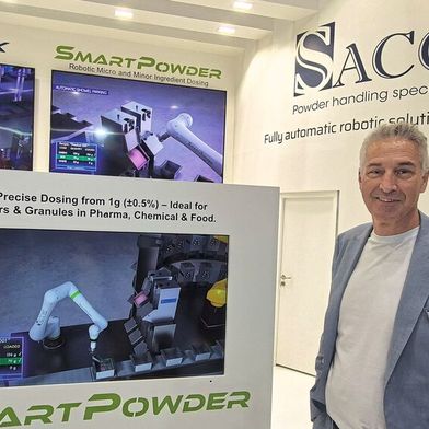 „Mit vollautomatischen Roboterlösungen meistern wir die Herausforderungen der Zukunft und führen Unternehmen in die Smart Factory.“ Thomas Eules, Sacchi (Bild: Sabine Mühlenkamp)