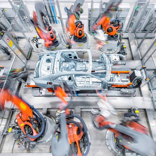 Die Autoproduktion steht in Europa aktuell fast komplett still.(Bild:  Audi)
