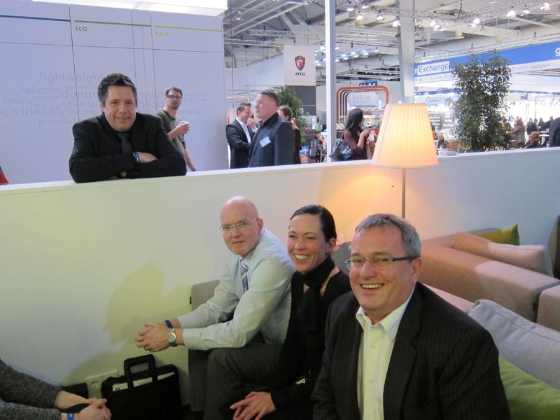 Das OCZ-Team (v. l.): Stefan Zimmermann, Christian Groll, Marina Zec und Axel Boehme  (Bild: IT-BUSINESS)