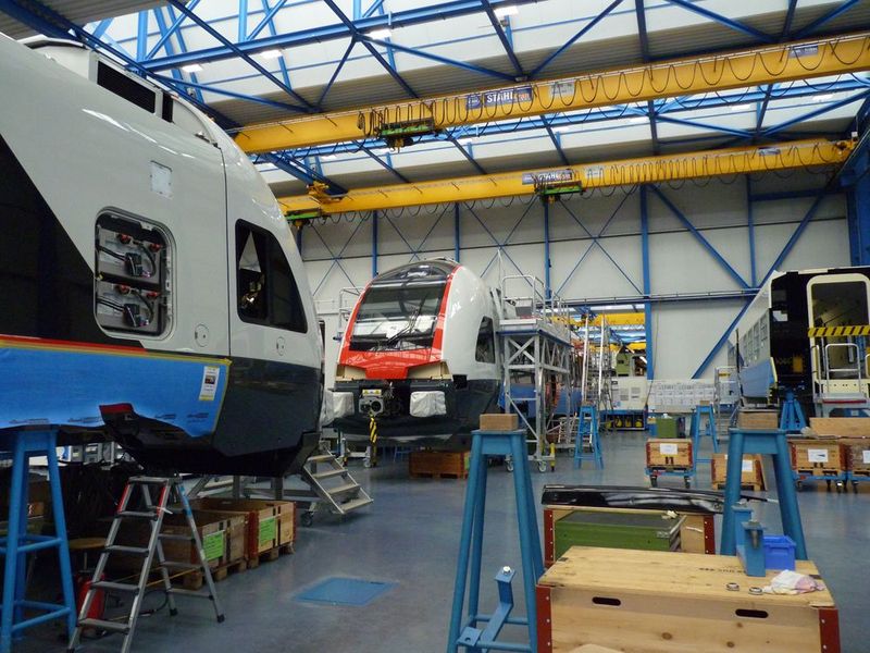 Bilder aus dem Stadler Rail - Werk in Bussnang im Thurgau 2016 (Bild: Sergio Caré)