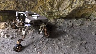 Bei der Entwicklung des Roboters sollte eine maximale Beweglichkeit auf Rädern mit der Gelenkigkeit eines Vierbeiners verbunden werden. (Hyundai)