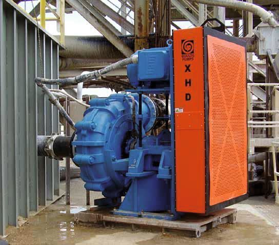 “Motor amps dropped to 175 amps with the XHD… normally they are running at 185 amps with this load,” said a customer who uses an XHD as Primary Sand Slurry Pump.  (Picture: ITT Goudl)