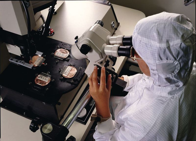 1991: Die Entwicklung eines Mikro-Frequenzumrichters begann Mitte der 80er Jahre. 1991 wurde dann der X99 in der Umwälzpumpe UPE vorgestellt – die erste intelligente Pumpe der Welt war „geboren“. Die Mikro-Frequenzumrichter-Technik ermöglicht enorme Energieeinsparungen. (Bild: Grundfos)