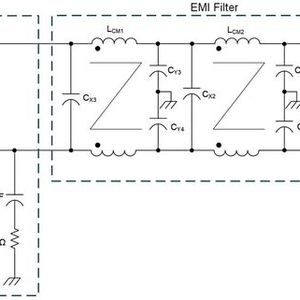 Bild 5: Finale Implementierung des EMI-Filters ohne den Kondensator CX0.(Bild:  Texas Instruments)