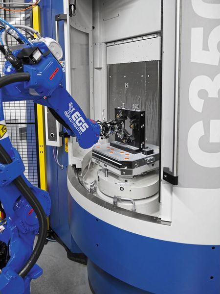 Thanks to four new fixtures that can be changed into the machine within minutes and are immediately positioned using zero-point clamping technology, the machining center can position the workpiece with tolerance accuracy for any necessary machining after measuring its position. (Image:AMF)