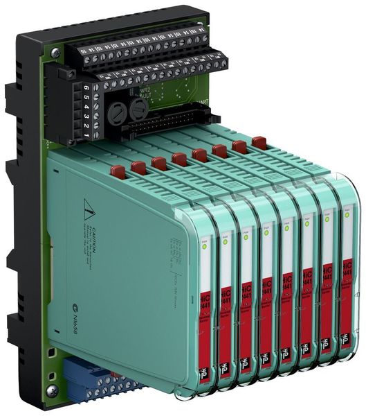 It is part of the H-system, a termination board-based solution that guarantees permanent wiring, is available for many control systems with system connectors, and enables faster commissioning. (Pepperl+Fuchs)