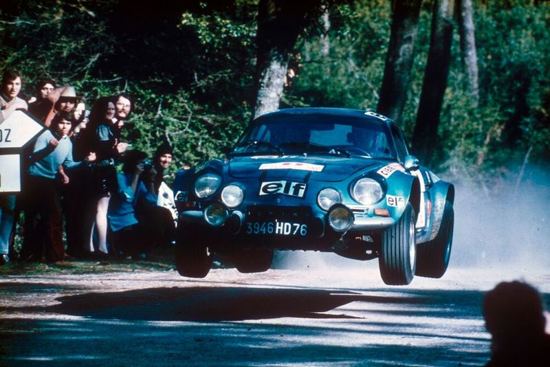 Die Alpine A110 bei der Rallye Portugal 1973. (Bild: Renault Alpine)