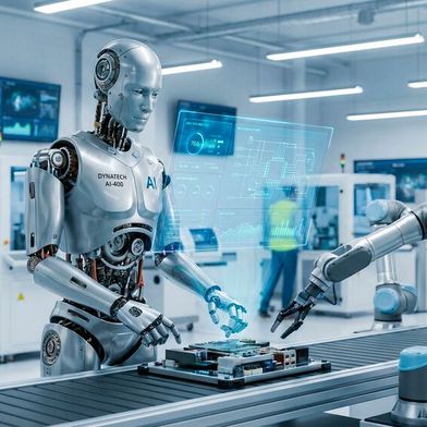 Humanoide Roboter werden die Industrie verändern. Viele Unternehmen testen den Einsatz in der Praxis. (Bild: © Odye Design Art/Adobe Stock)