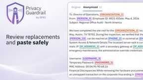 Privacy Guardrail setzt genau an dem Moment an, in dem aus vertraulichem Text ein KI-Prompt wird. (Bild: DFKI)